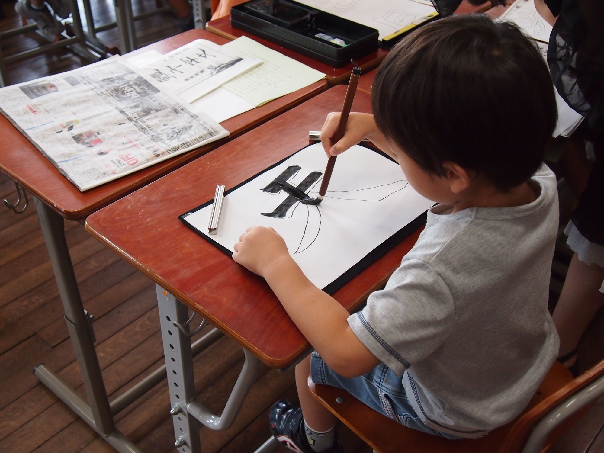 明治の小学校書写教室２